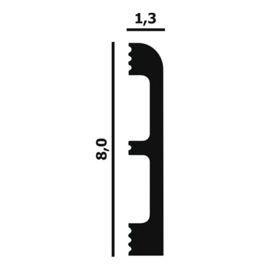 Плинтус P83F гибкий